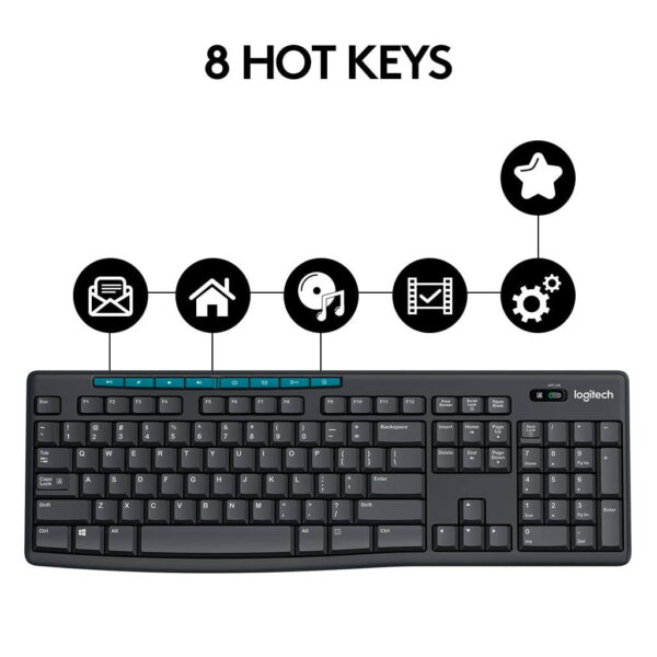 Logitech Cordless Keyboard & Mouse Combo MK275