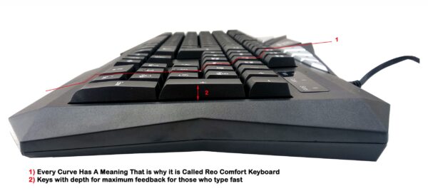 REO Comfort USB Wired Keyboard