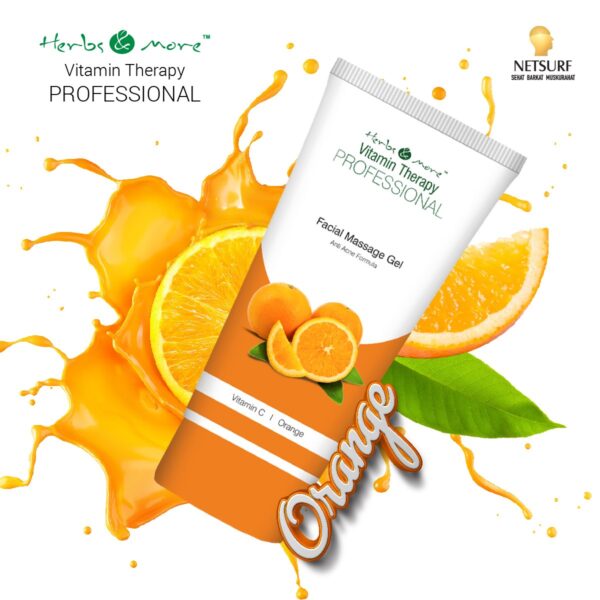 Vitamin Therapy Facial Massage Gel Orange Netsurf - Herbs & More