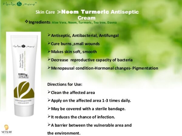 Neem Turmeric Antiseptic Cream for helps to heal small cuts