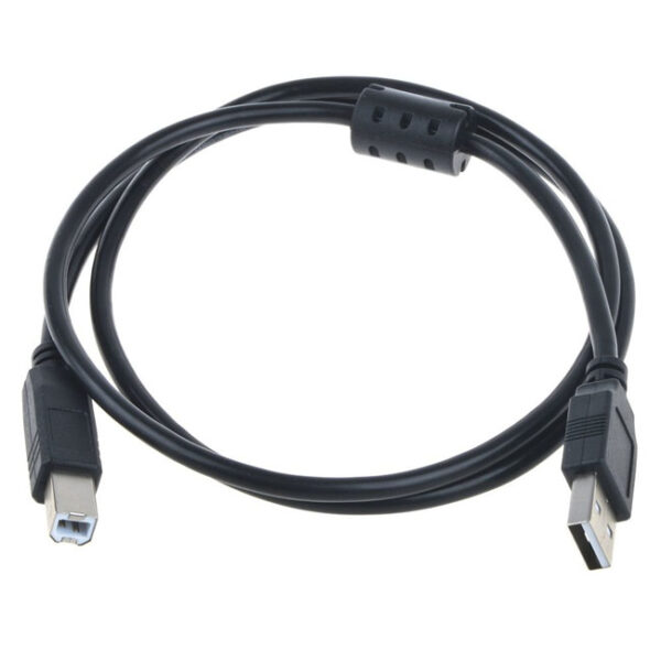Printer USB Data Cable, Laptop to Printer Connector, Black