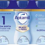 Aptamil First Baby Milk Formula Liquid from Birth Multipack 6x200ml Ready to Feed