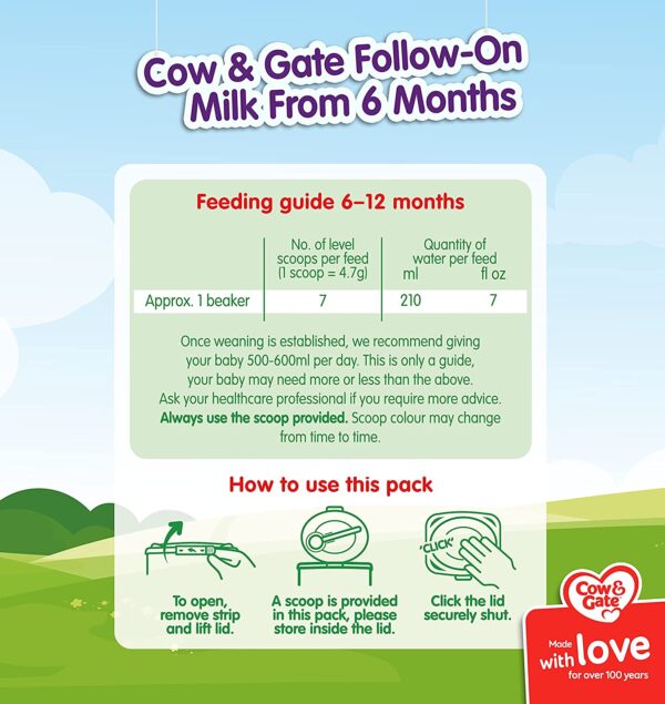 How to Use Cow & Gate State 2 Baby Milk Powder ?