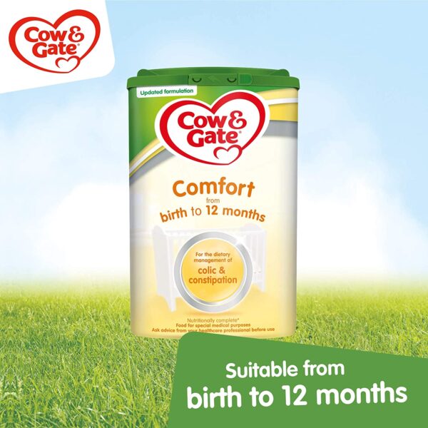 Cow & Gate Comfort Baby Milk Powder Formula, from Birth, 800g