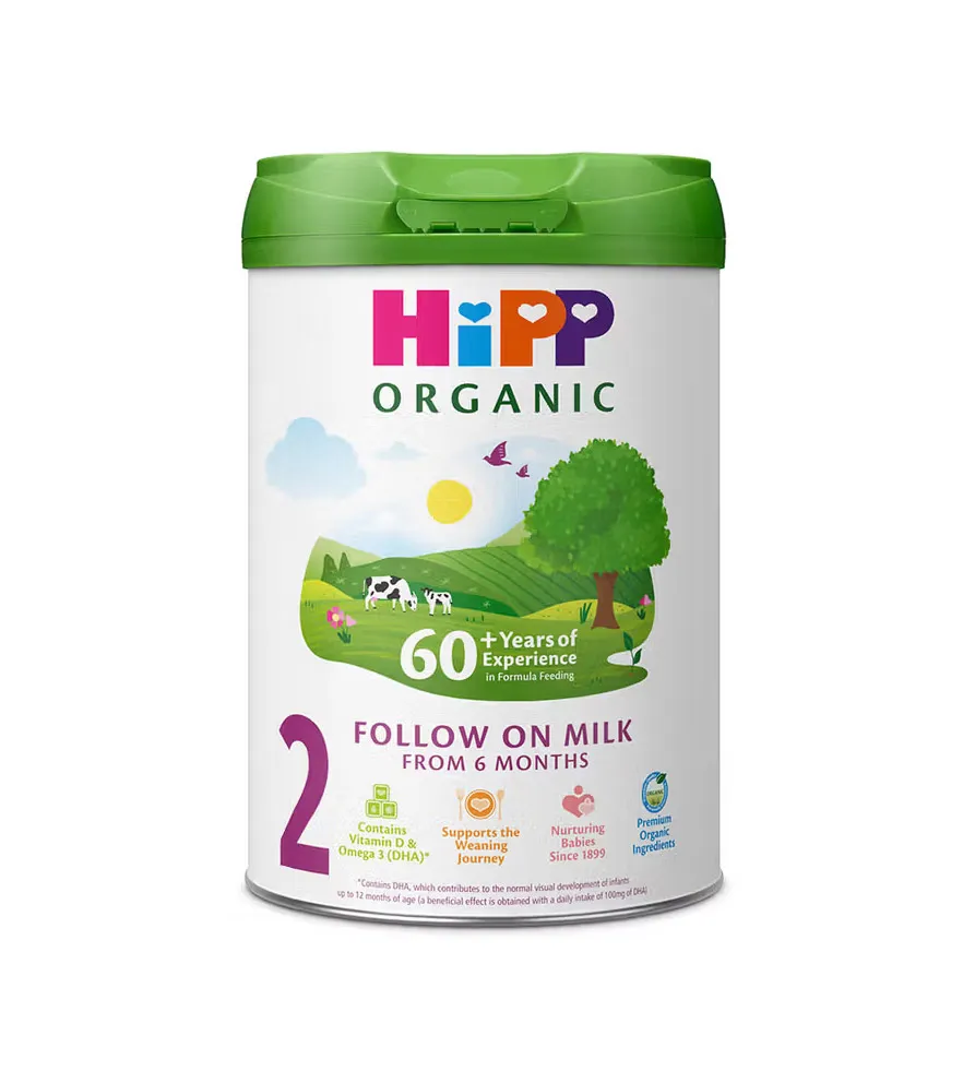 HiPP Organic Stage 2 Follow on Baby Formula Milk Powder (800g)