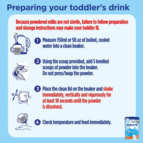How to use Aptamil Stage 3 Baby Milk Powder Formula
