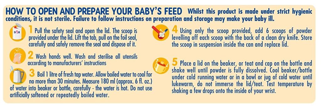 how to use SMA Pro Stage 2 Baby Milk Powder Formula