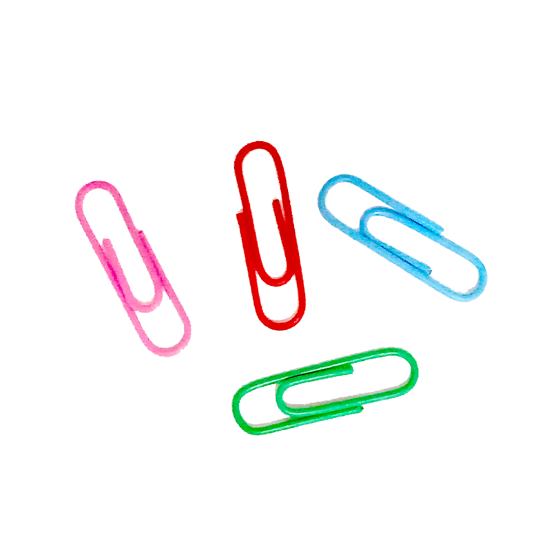 Clip for Paper Oddy Colored vinyl coated paper clips dibbi preimum