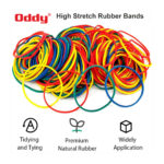 Oddy Multicolor High Stretch Rubber Bands, Ideal for Office/School/Home & Kitchen Application