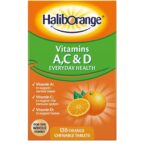 Haliborange Tablets AC & D Orange 120 Chewable Tablets