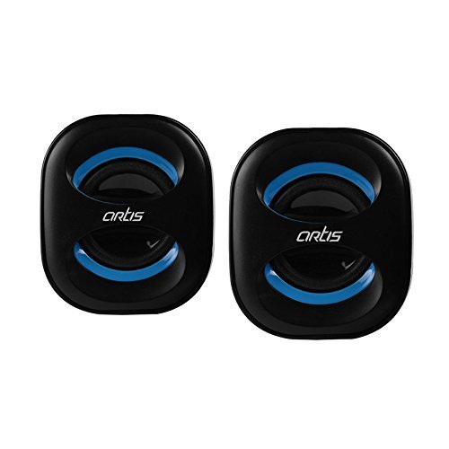 Artis Mini 2.0 USB Multimedia Speakers, Blue