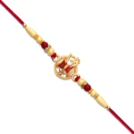 Designer Om Rakhi with Damru – Traditional Raksha Bandhan Thread for Brother