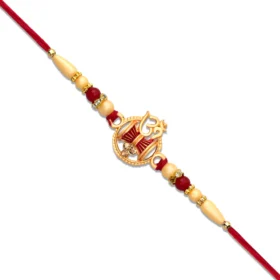 Designer Om Rakhi with Damru – Traditional Raksha Bandhan Thread for Brother