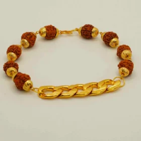 Rudraksha Bracelet Rakhi for Men