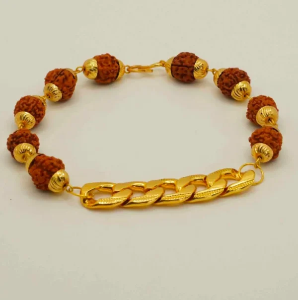 Rudraksha Bracelet Rakhi for Men