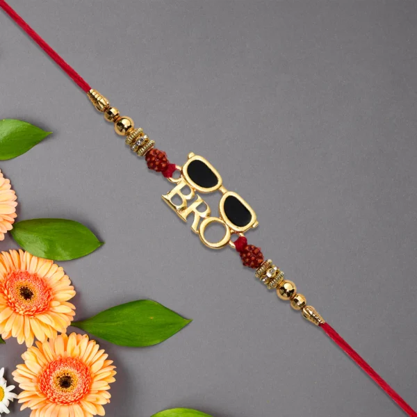 Trendy ‘Cool Bro’ Rakhi with Funky Design & Beads