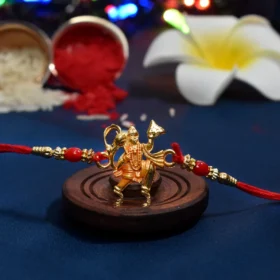 Lord Hanuman Rakhi – Dronagiri Mountain Design for Brave Brothers