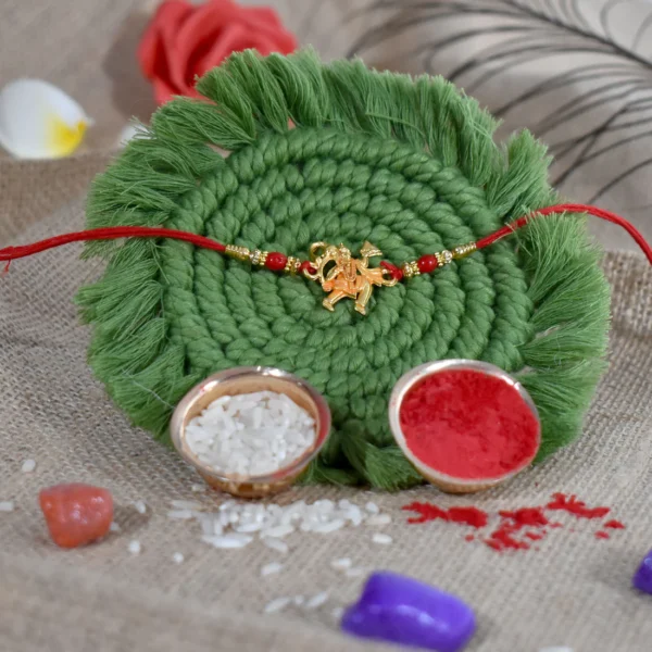 Hanuman Ji Rakhi Holding Dronagiri Mountain – Symbol of Strength & Devotion