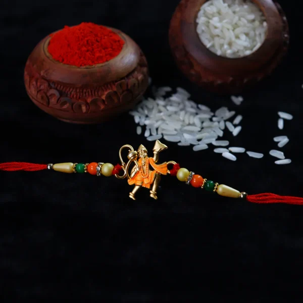 Mythological Hanuman Rakhi with Dronagiri Symbol – Raksha Bandhan Special