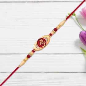 Spiritual Om Rakhi for Brother with Sacred Symbol & Traditional Thread