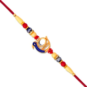 Veera Rakhi with Peacock Charm – A Symbol of Pride & Love