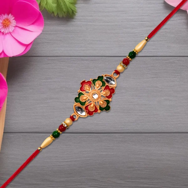Elegant Rakhi for Brother – Designer Thread for Raksha Bandhan 2025