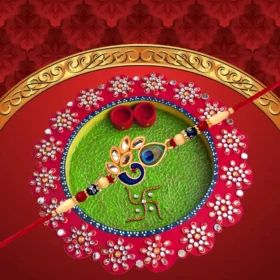 Peacock Design Rakhi – A Symbol of Grace and Heritage