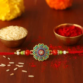 Blooming Green Petal Rakhi – Fresh & Festive Design for Brother