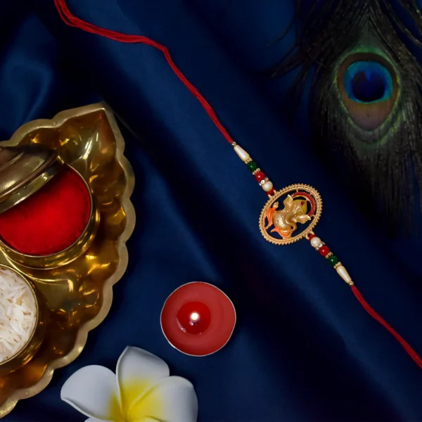Designer Ganesha Rakhi – Spiritual Rakhi for Brother this Raksha Bandhan
