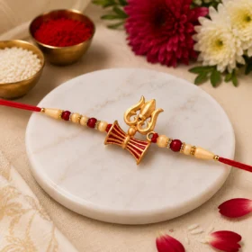 Mahadev Om Trishul Rakhi | Handmade Designer Rakhi for Brother