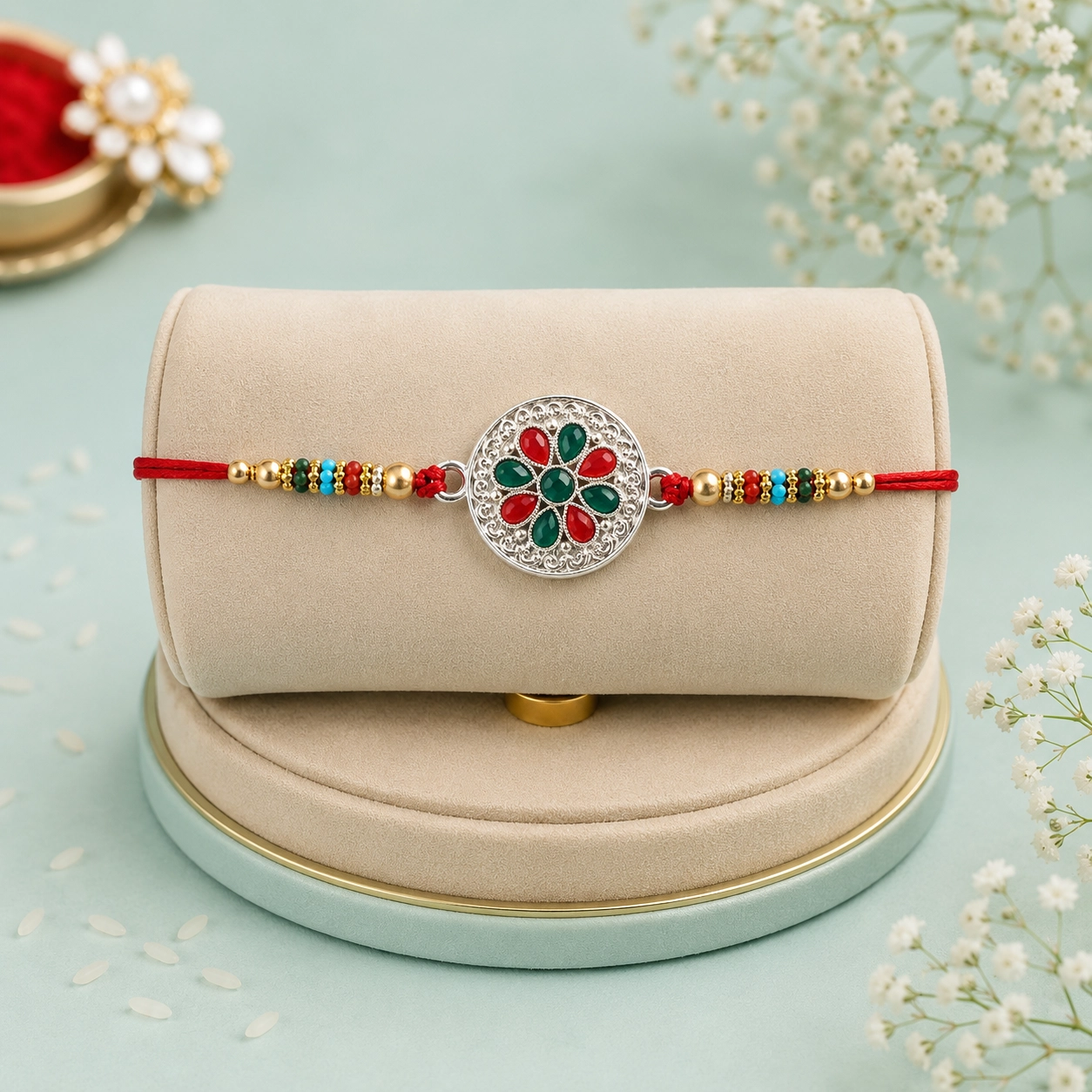 Designer Rakhi with Stones