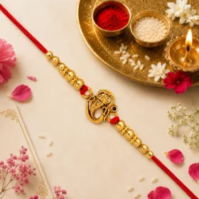 Premium Ganesha Rakhi – Divine Blessings, Prosperity & Protection