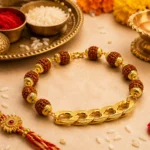 Rudraksha Rakhi Bracelet For Men – Spiritual Protection & Timeless Style