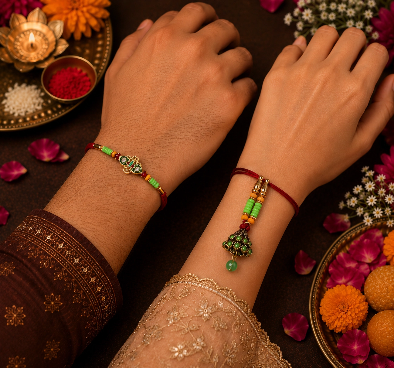 Bhabhi Rakhi With Beads