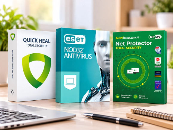 Computer antivirus software for PC security, malware protection and online safety